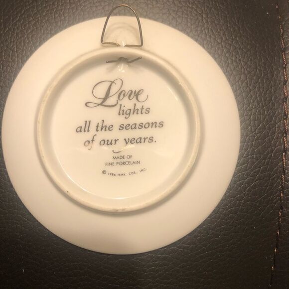 Vintage 25 YEARS TOGETHER PORCELAIN PLATE 86 MB - Picture 4 of 5